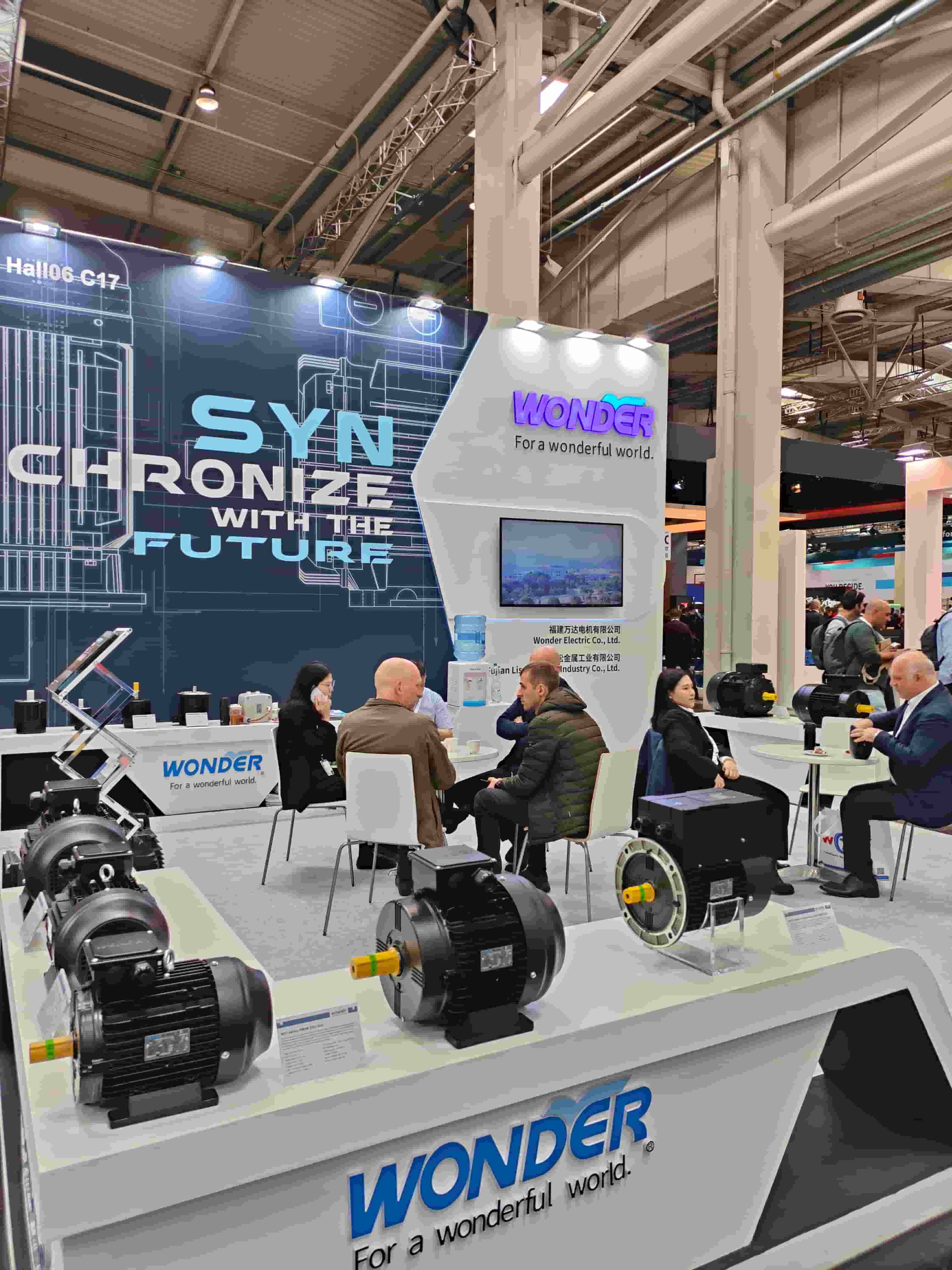 Wonder shines at Hannover Messe, permanent magnet synchronous motors are well received!